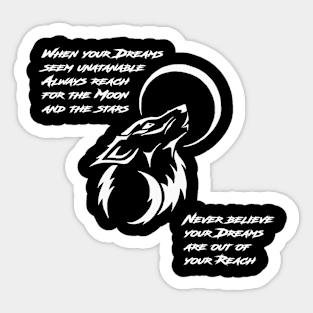 Dreams Quote Sticker